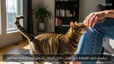 دراسة: تكيف القطط مع العيش داخل المنازل أسهل مما يتوقعه أصحابها