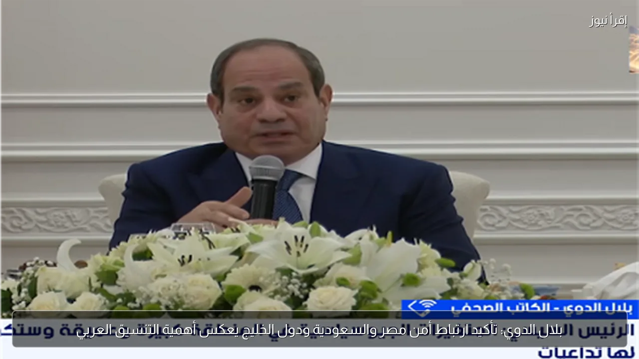 بلال الدوي: تأكيد ارتباط أمن مصر والسعودية ودول الخليج يعكس أهمية التنسيق العربي