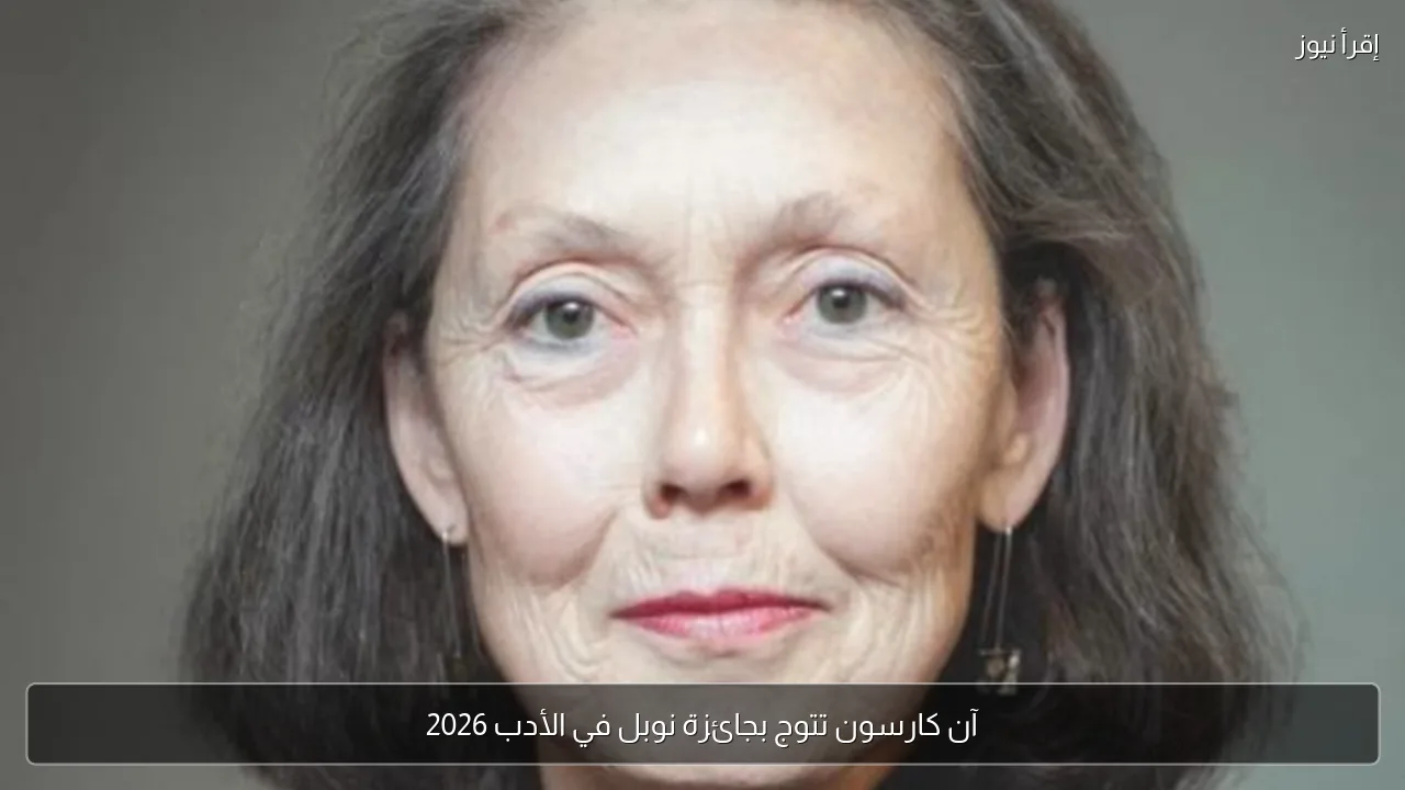 آن كارسون تتوج بجائزة نوبل في الأدب 2026