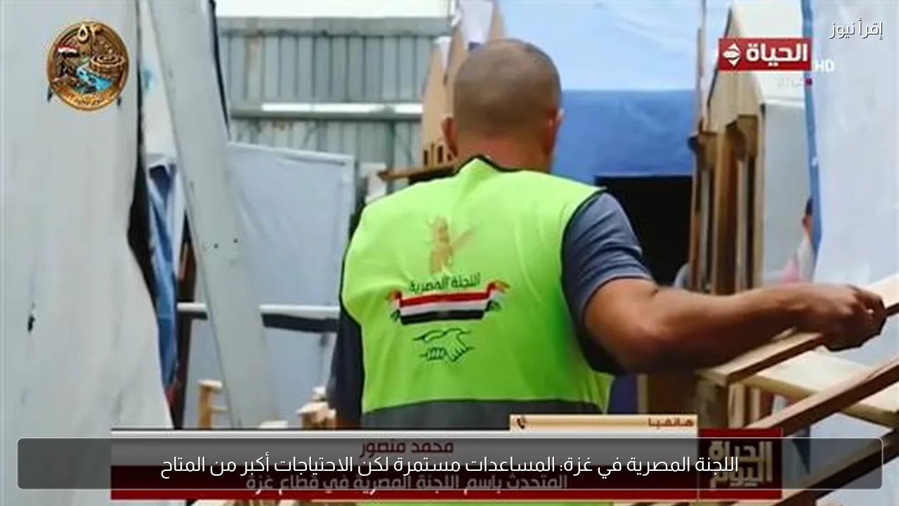 اللجنة المصرية في غزة: المساعدات مستمرة لكن الاحتياجات أكبر من المتاح