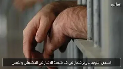 السجن المؤبد لبائع خضار في قنا بتهمة الاتجار في الحشيش والآيس