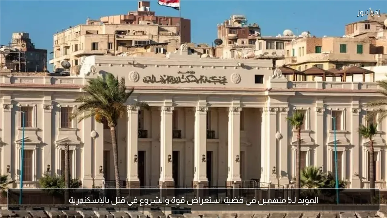 المؤبد لـ5 متهمين في قضية استعراض قوة والشروع في قتل بالإسكندرية