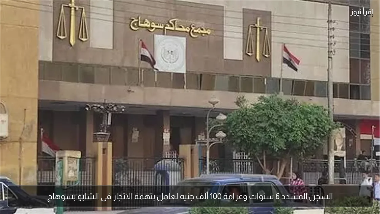 السجن المشدد 6 سنوات وغرامة 100 ألف جنيه لعامل بتهمة الاتجار في الشابو بسوهاج