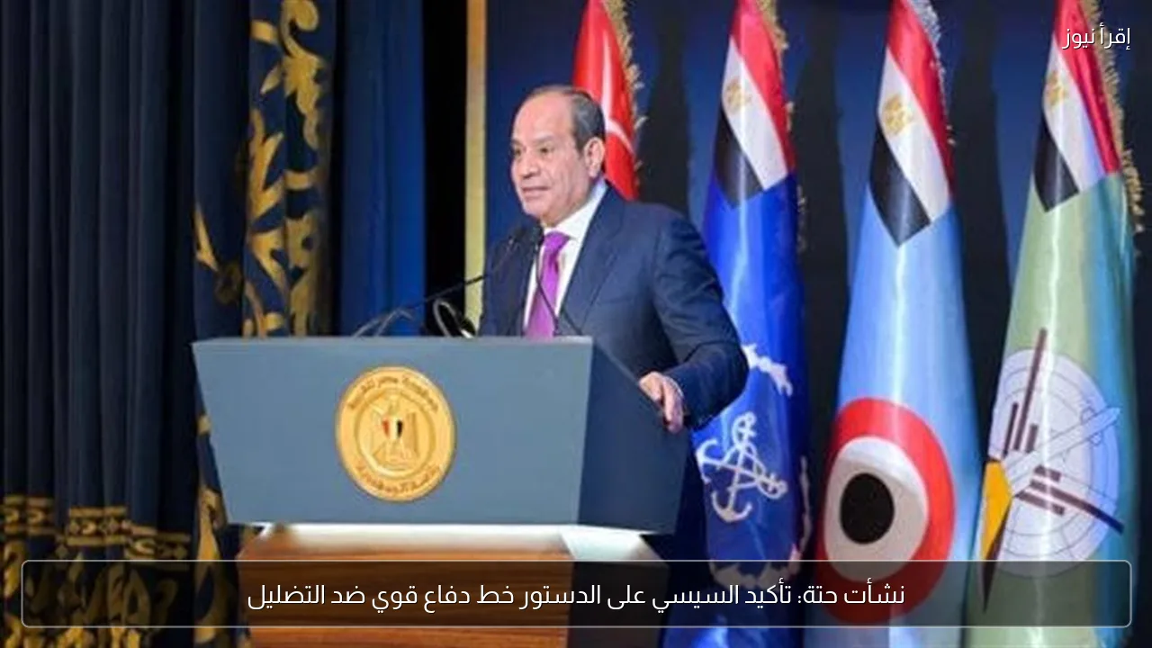 نشأت حتة: تأكيد السيسي على الدستور خط دفاع قوي ضد التضليل