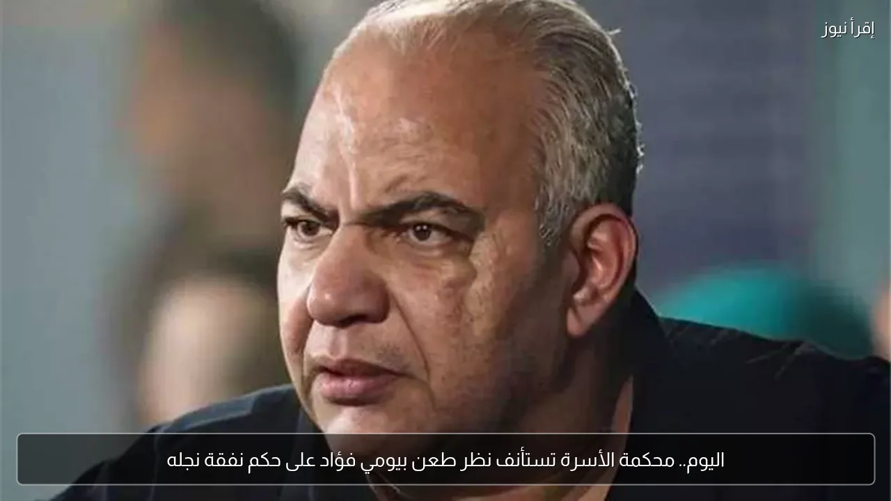 اليوم.. محكمة الأسرة تستأنف نظر طعن بيومي فؤاد على حكم نفقة نجله