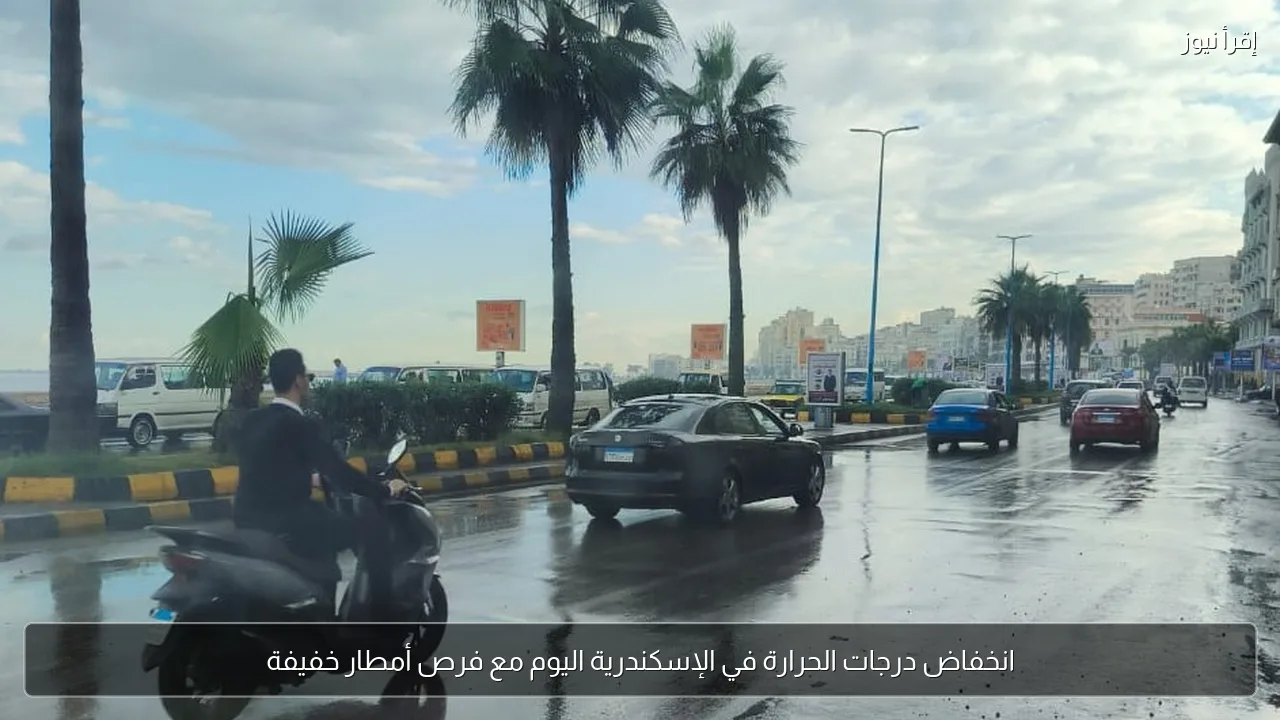 انخفاض درجات الحرارة في الإسكندرية اليوم مع فرص أمطار خفيفة