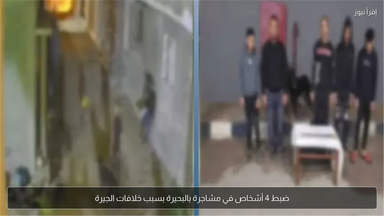 ضبط 4 أشخاص في مشاجرة بالبحيرة بسبب خلافات الجيرة