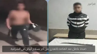 ضبط عاطل بعد اتهامه بالتعدي على آخر بسلاح أبيض في الشرقية