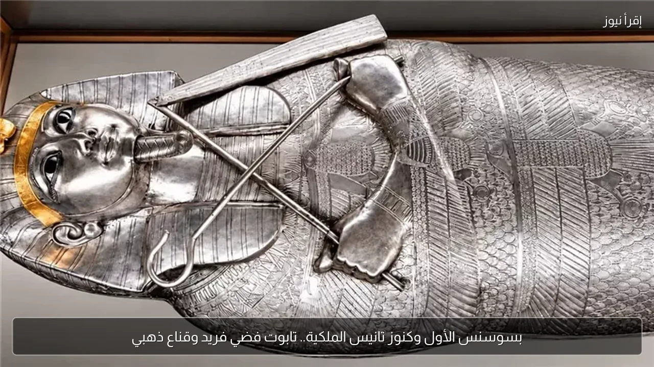 بسوسنس الأول وكنوز تانيس الملكية.. تابوت فضي فريد وقناع ذهبي