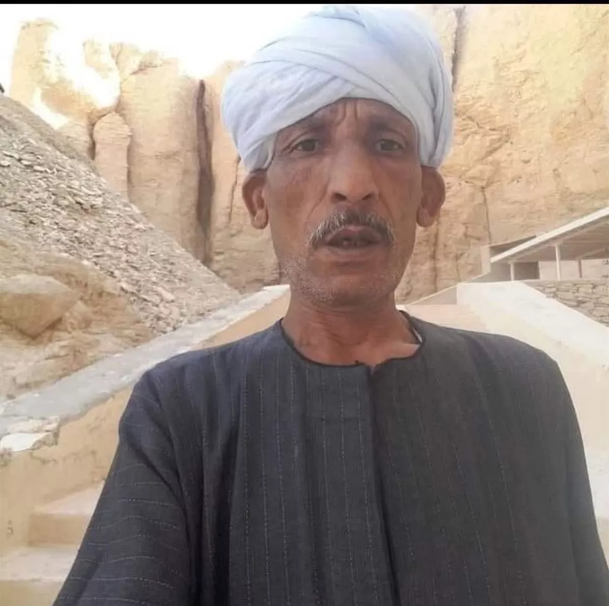 وفاة حارس آثار القرنة مساعد المصري