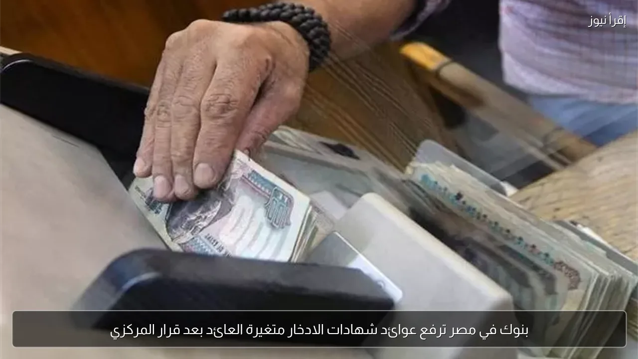 بنوك في مصر ترفع عوائد شهادات الادخار متغيرة العائد بعد قرار المركزي