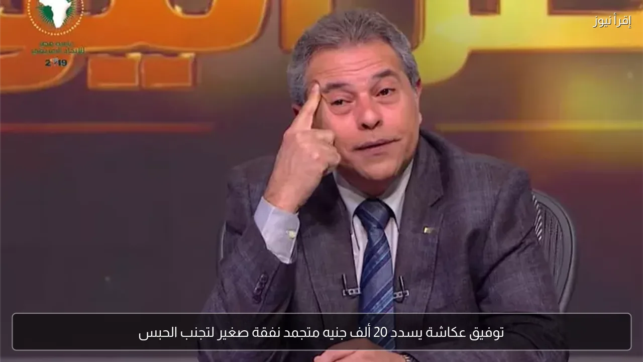 توفيق عكاشة يسدد 20 ألف جنيه متجمد نفقة صغير لتجنب الحبس