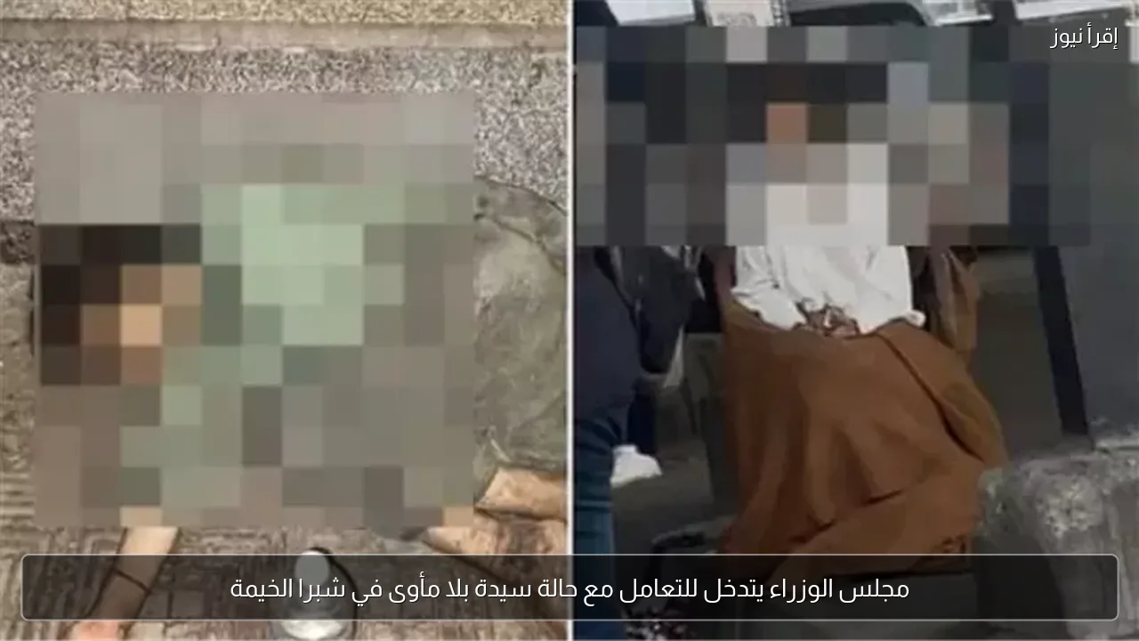 مجلس الوزراء يتدخل للتعامل مع حالة سيدة بلا مأوى في شبرا الخيمة