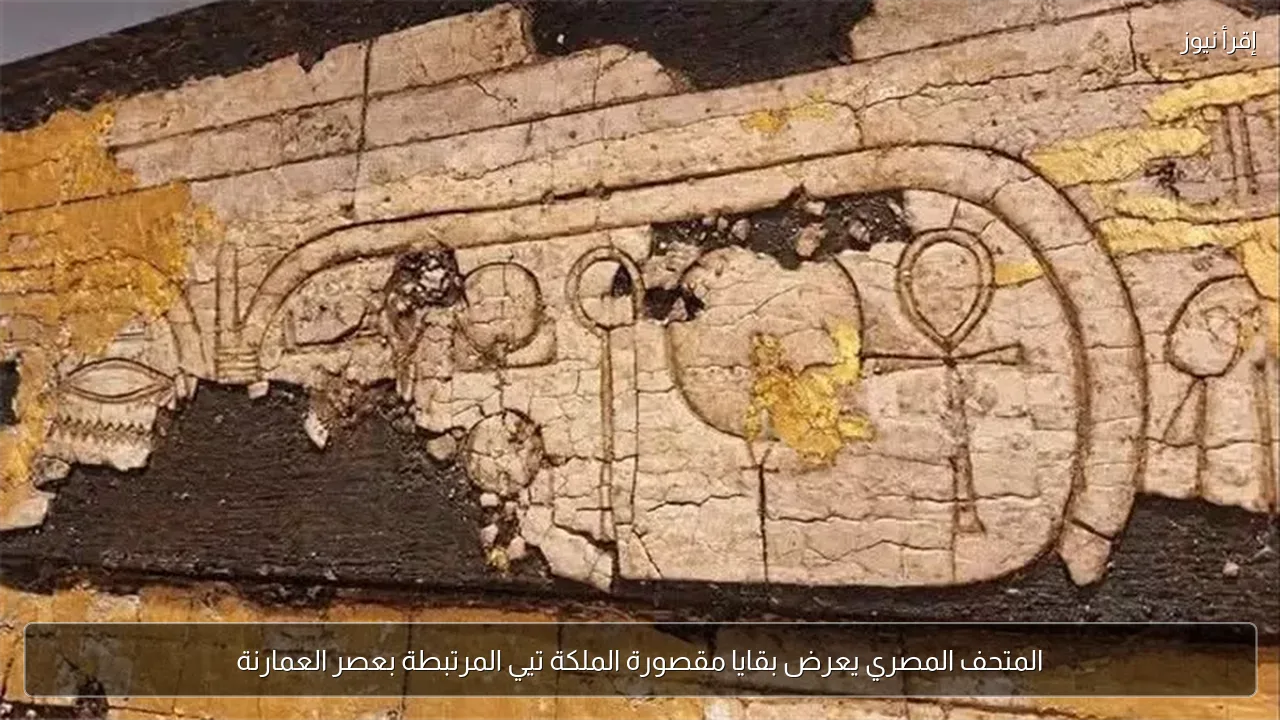 المتحف المصري يعرض بقايا مقصورة الملكة تيي المرتبطة بعصر العمارنة