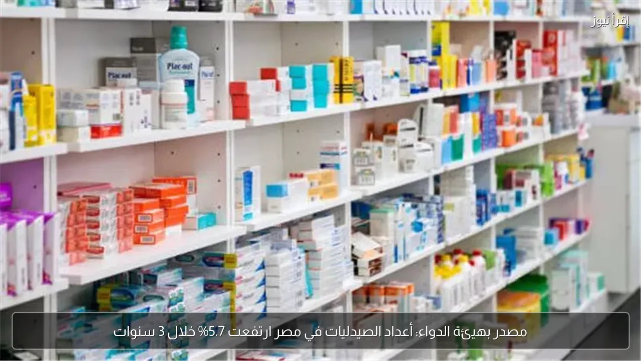 مصدر بهيئة الدواء: أعداد الصيدليات في مصر ارتفعت 5.7% خلال 3 سنوات