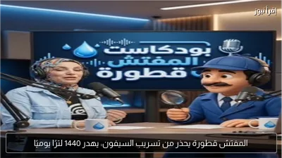 المفتش قطورة يحذر من تسريب السيفون: يهدر 1440 لترًا يوميًا