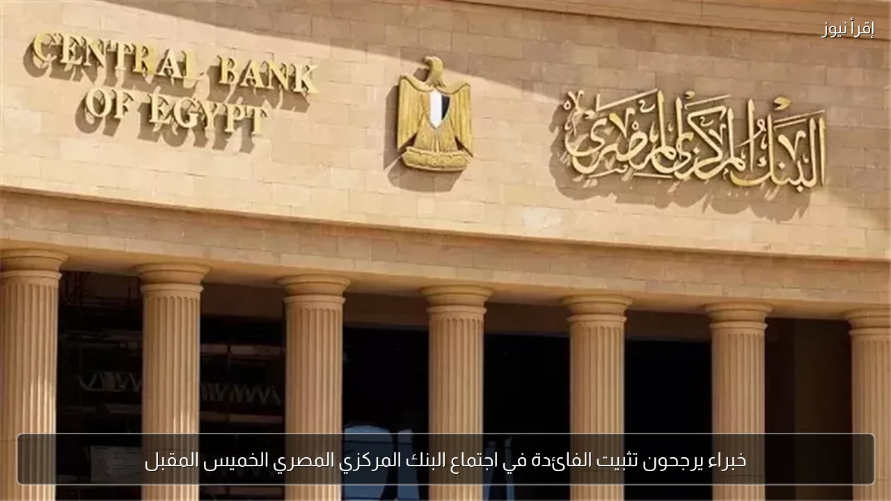 خبراء يرجحون تثبيت الفائدة في اجتماع البنك المركزي المصري الخميس المقبل
