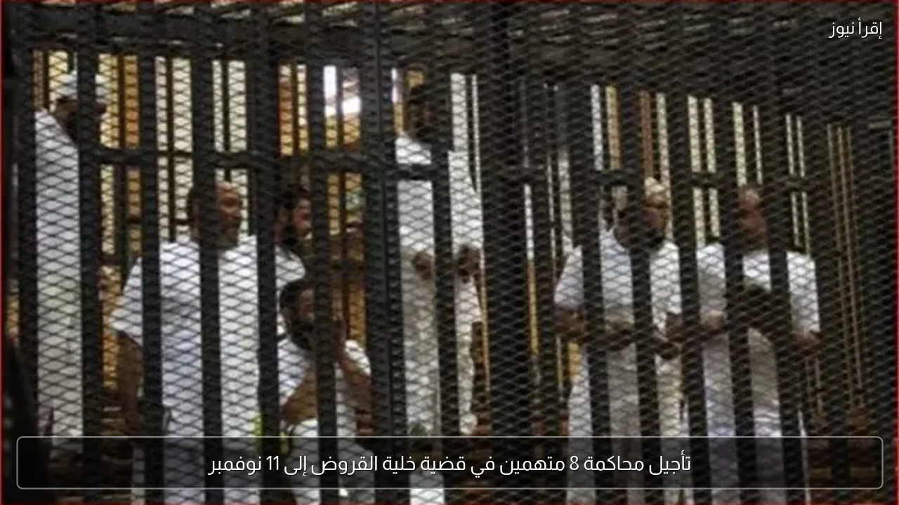 تأجيل محاكمة 8 متهمين في قضية خلية القروض إلى 11 نوفمبر