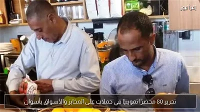 تحرير 80 محضرًا تموينيًا في حملات على المخابز والأسواق بأسوان