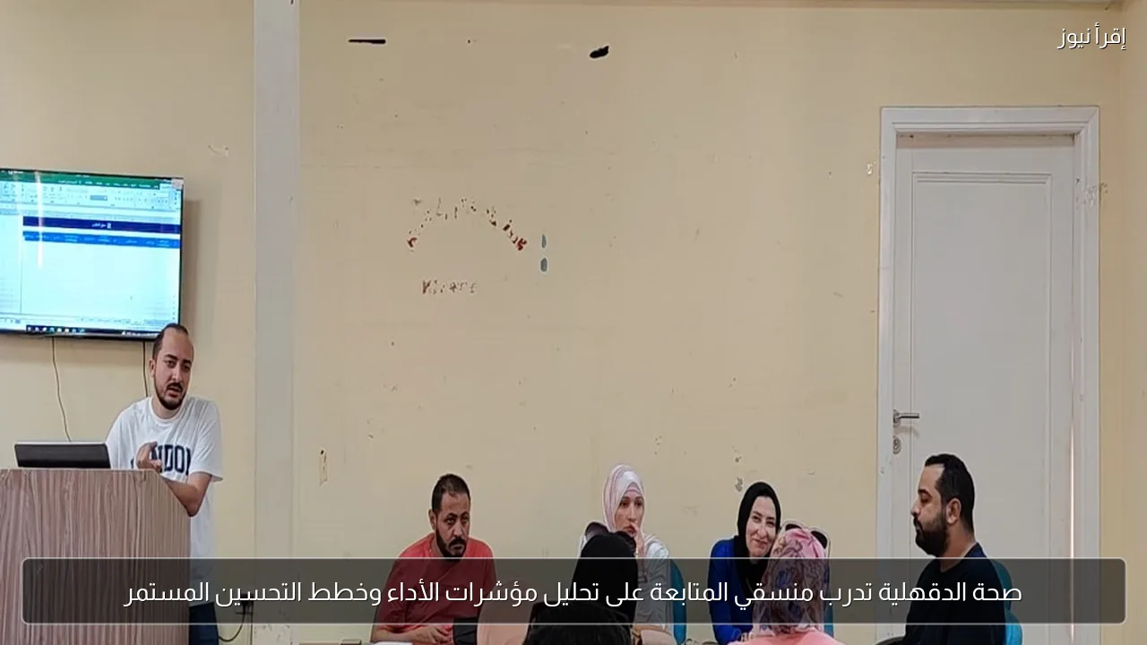 صحة الدقهلية تدرب منسقي المتابعة على تحليل مؤشرات الأداء وخطط التحسين المستمر