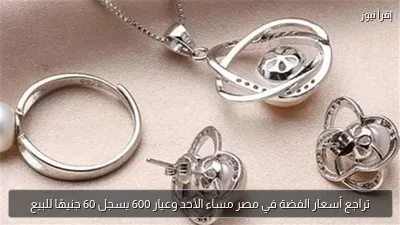 تراجع أسعار الفضة في مصر مساء الأحد وعيار 600 يسجل 60 جنيهًا للبيع