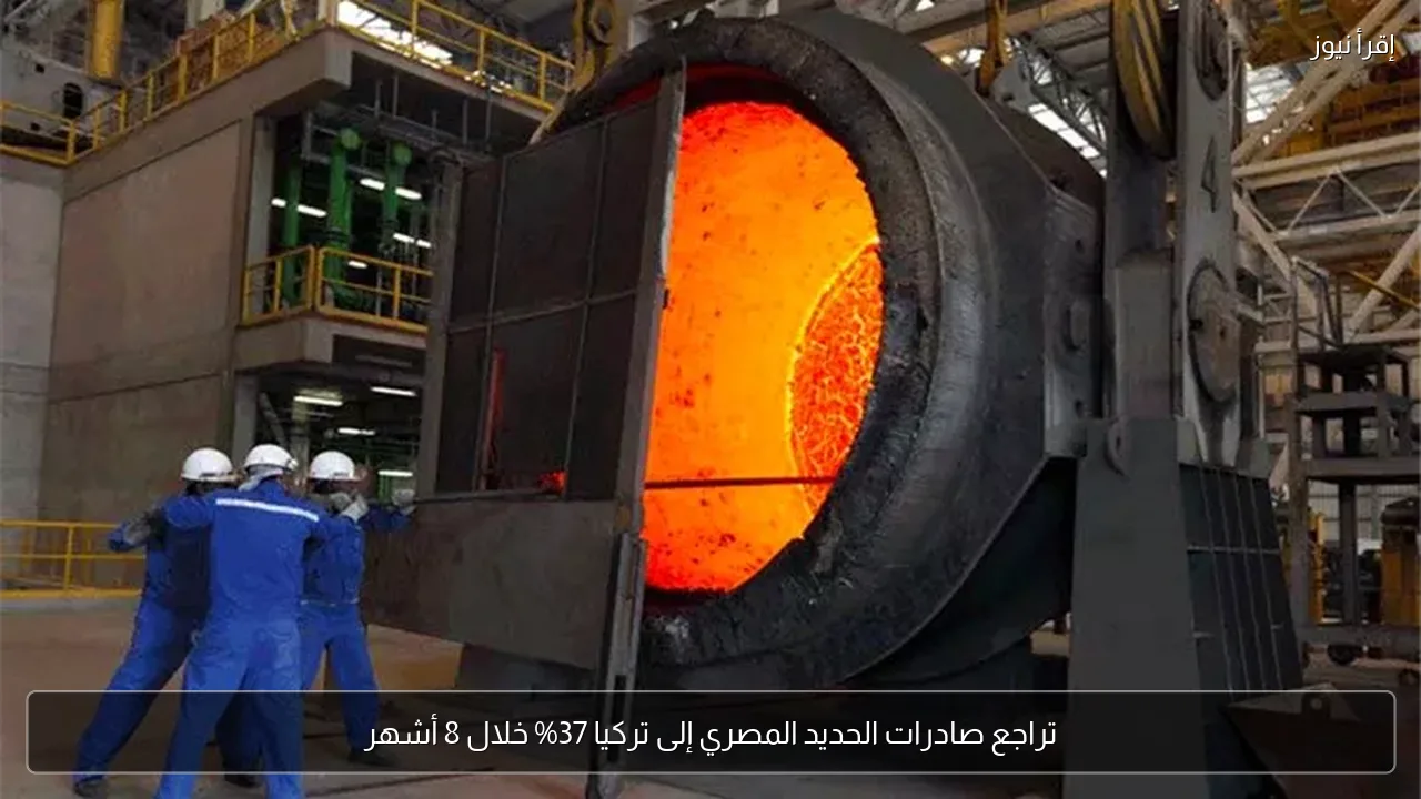 تراجع صادرات الحديد المصري إلى تركيا 37% خلال 8 أشهر