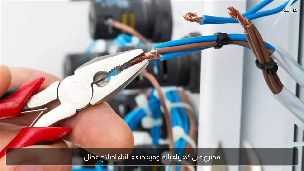 مصرع فني كهرباء بالمنوفية صعقًا أثناء إصلاح عطل