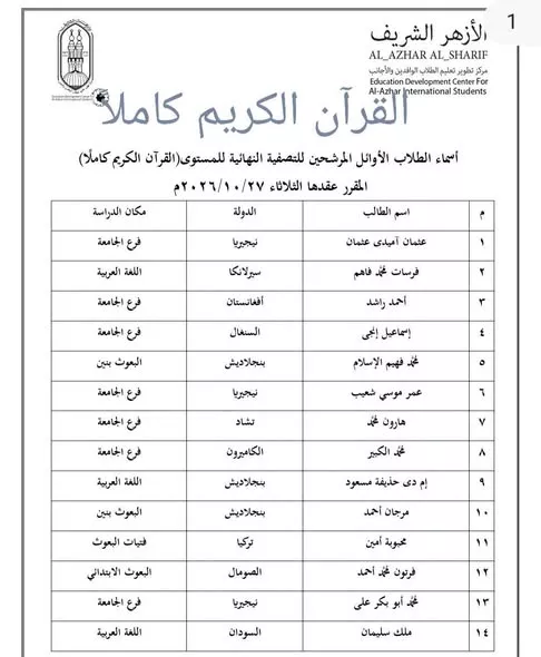 الطلاب الوافدين