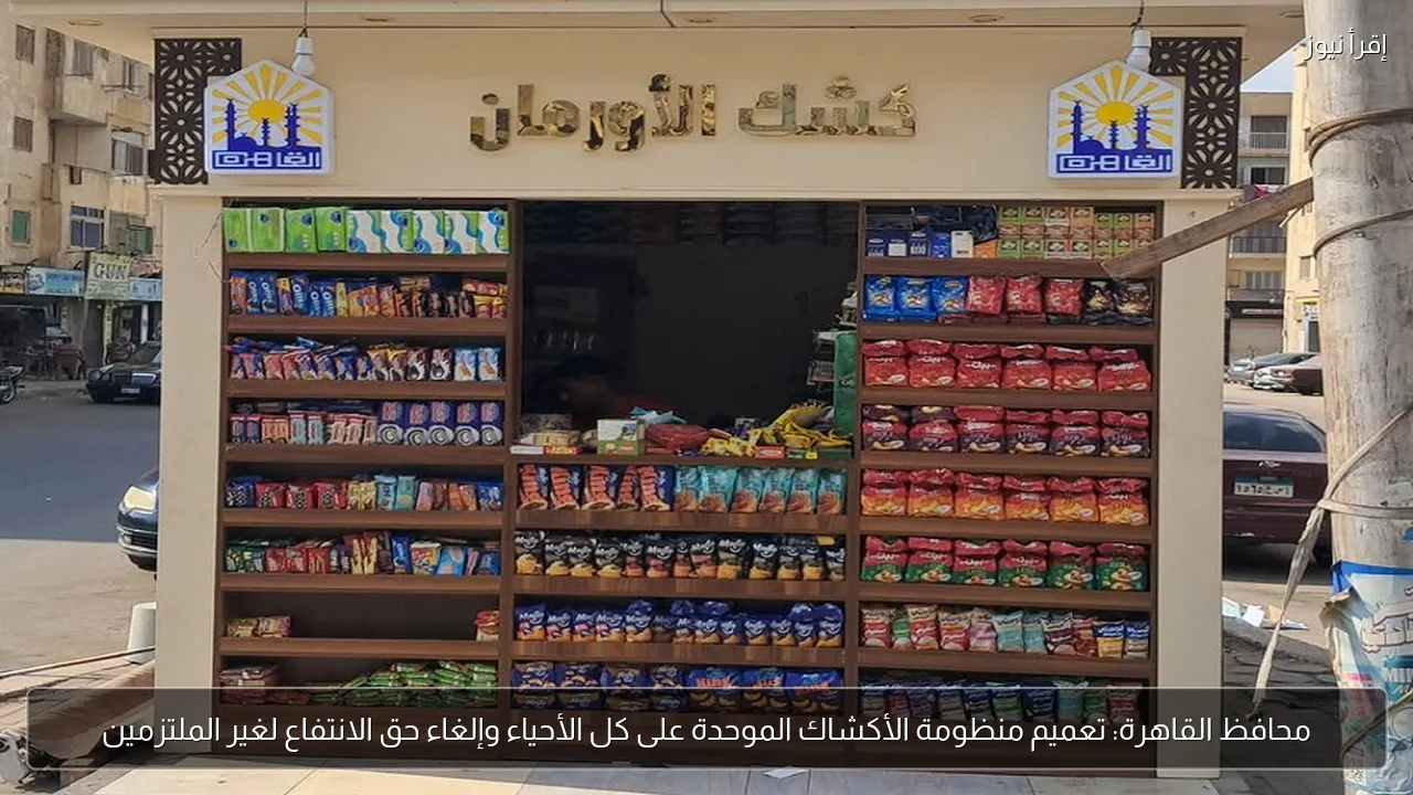 محافظ القاهرة: تعميم منظومة الأكشاك الموحدة على كل الأحياء وإلغاء حق الانتفاع لغير الملتزمين