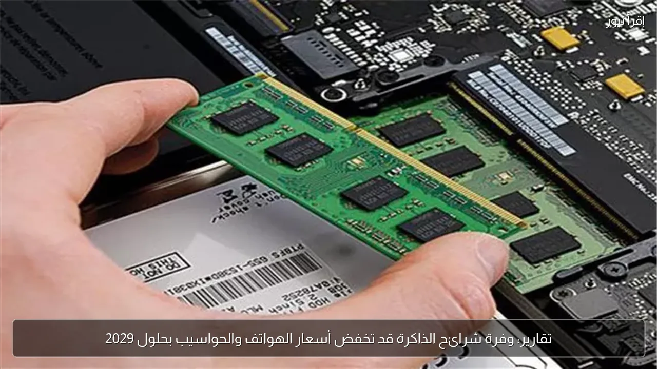 تقارير: وفرة شرائح الذاكرة قد تخفض أسعار الهواتف والحواسيب بحلول 2029