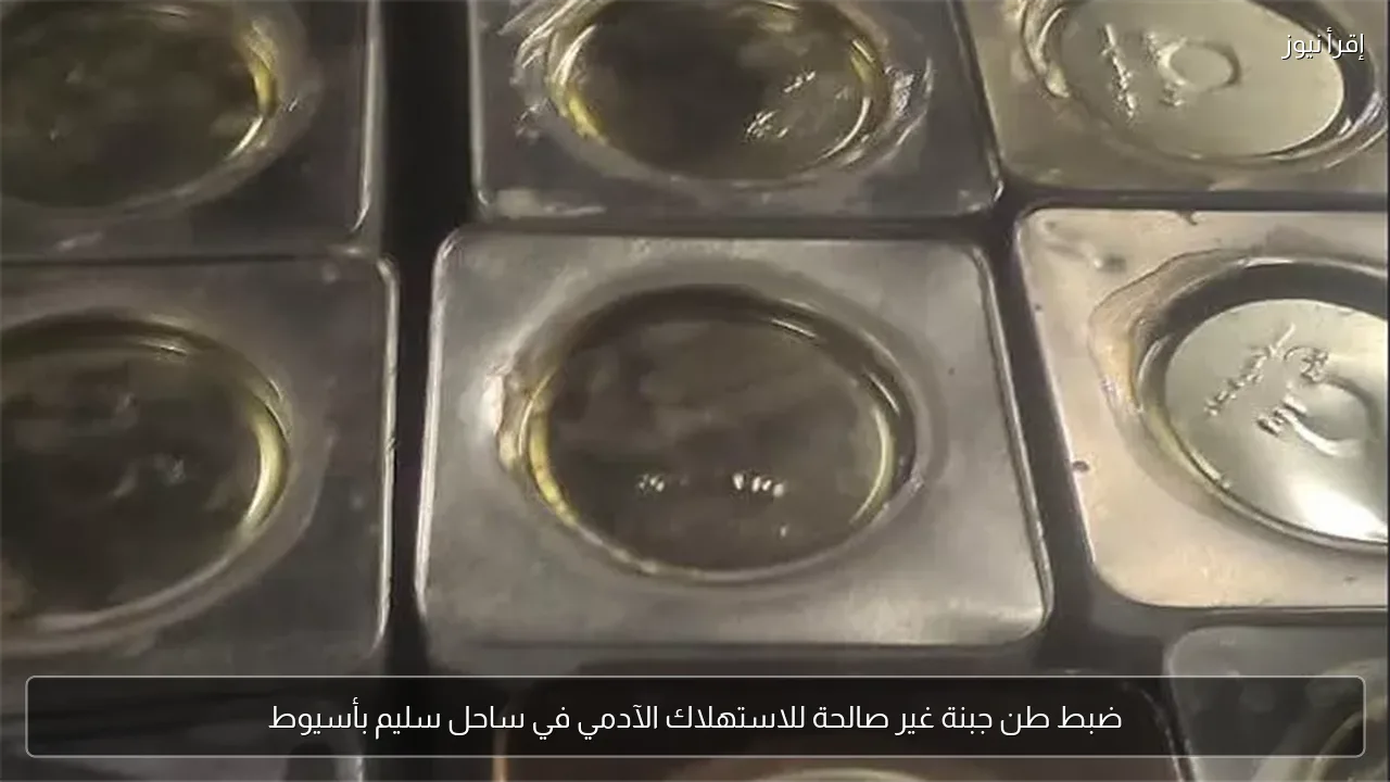 ضبط طن جبنة غير صالحة للاستهلاك الآدمي في ساحل سليم بأسيوط
