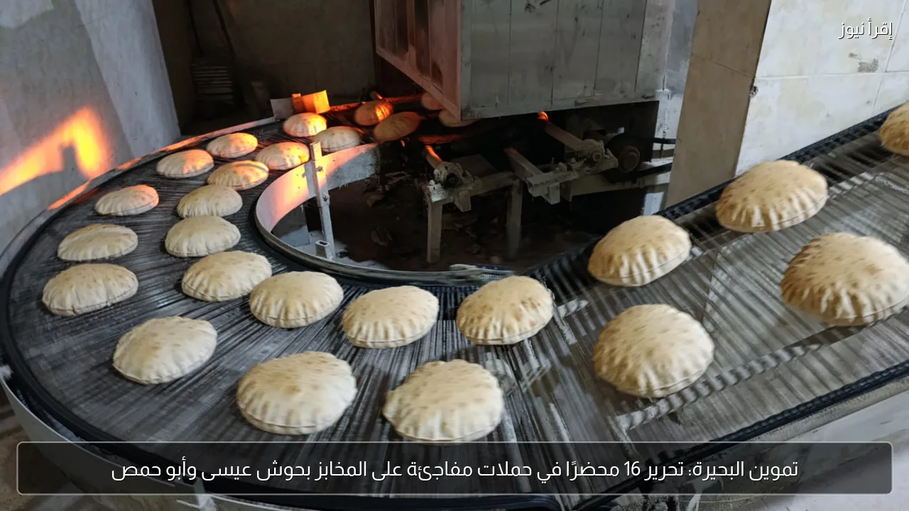 تموين البحيرة: تحرير 16 محضرًا في حملات مفاجئة على المخابز بحوش عيسى وأبو حمص