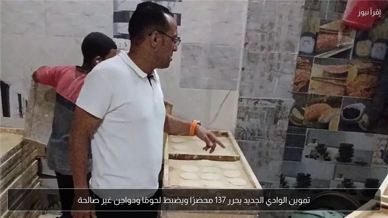 تموين الوادي الجديد يحرر 137 محضرًا ويضبط لحومًا ودواجن غير صالحة
