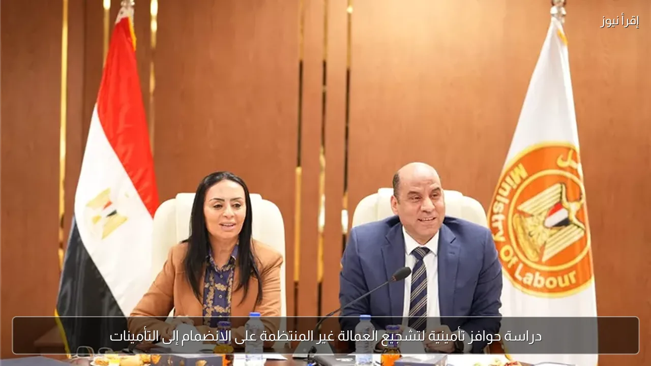 دراسة حوافز تأمينية لتشجيع العمالة غير المنتظمة على الانضمام إلى التأمينات