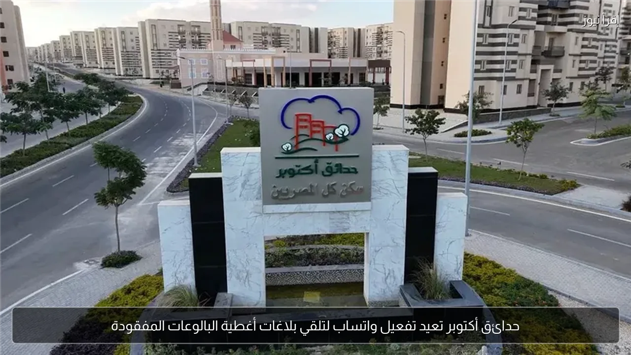 حدائق أكتوبر تعيد تفعيل واتساب لتلقي بلاغات أغطية البالوعات المفقودة