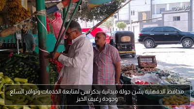 محافظ الدقهلية يشن جولة ميدانية بدكرنس لمتابعة الخدمات وتوافر السلع وجودة رغيف الخبز