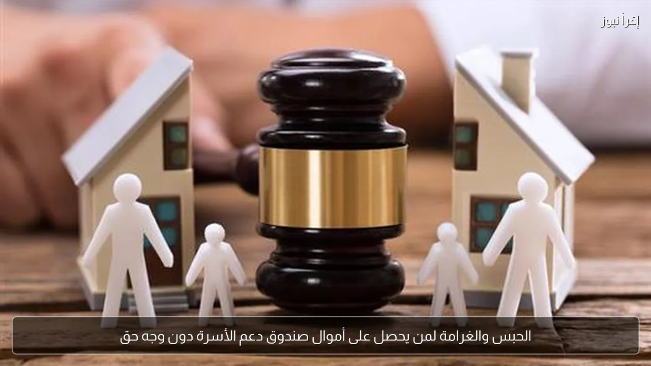 الحبس والغرامة لمن يحصل على أموال صندوق دعم الأسرة دون وجه حق