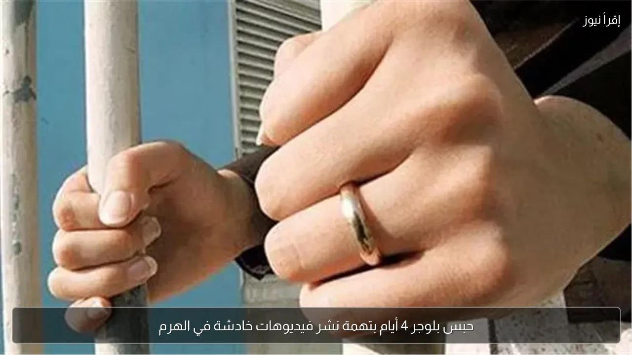 حبس بلوجر 4 أيام بتهمة نشر فيديوهات خادشة في الهرم