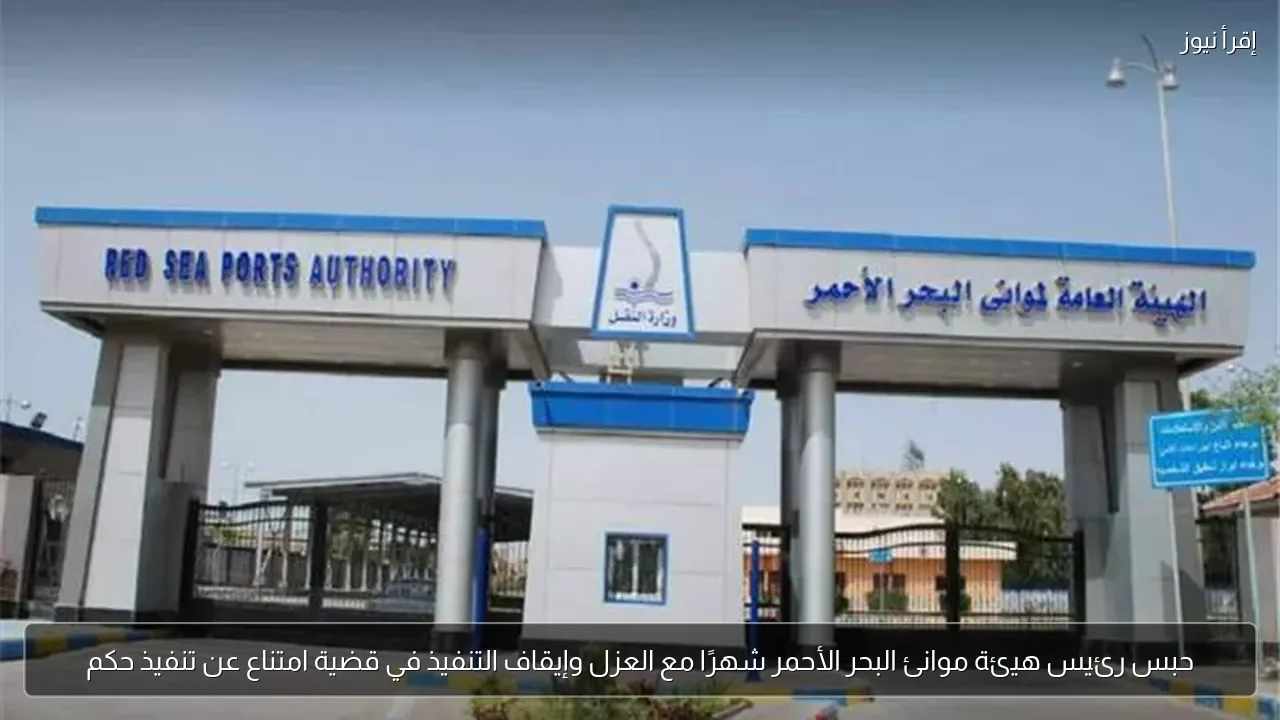 حبس رئيس هيئة موانئ البحر الأحمر شهرًا مع العزل وإيقاف التنفيذ في قضية امتناع عن تنفيذ حكم