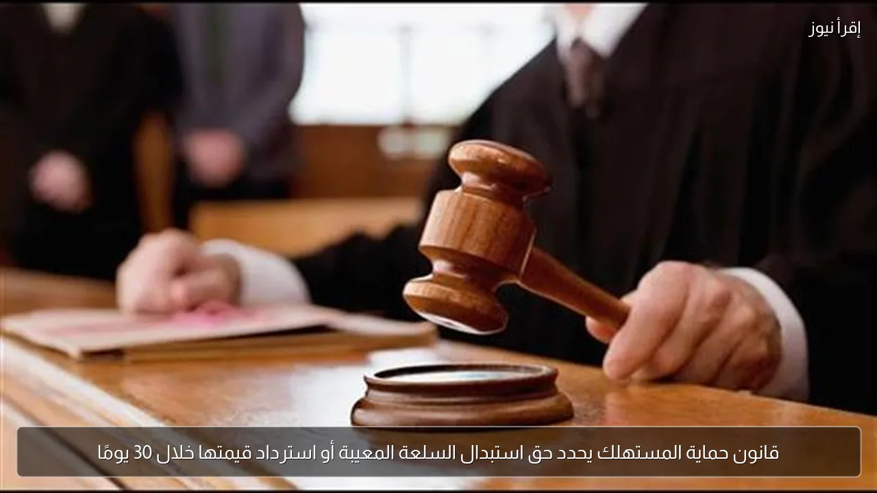 قانون حماية المستهلك يحدد حق استبدال السلعة المعيبة أو استرداد قيمتها خلال 30 يومًا