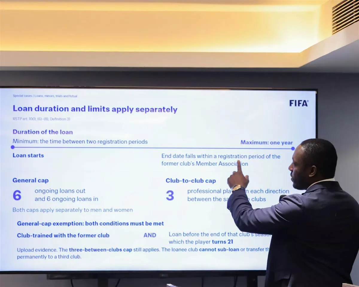 ختام ورشة عمل FIFA TMS في مقر الاتحاد المصري لكرة القدم