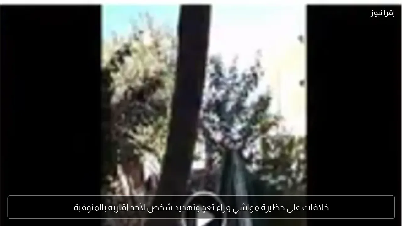 خلافات على حظيرة مواشي وراء تعدٍ وتهديد شخص لأحد أقاربه بالمنوفية