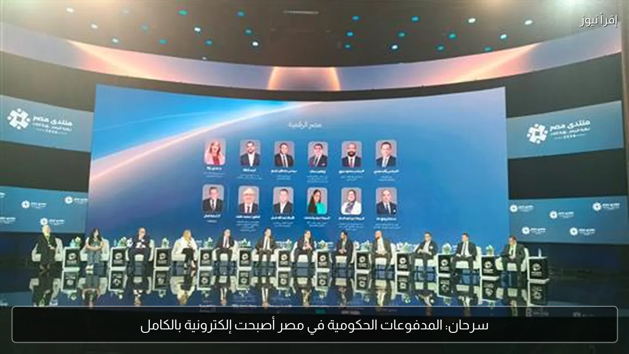 سرحان: المدفوعات الحكومية في مصر أصبحت إلكترونية بالكامل