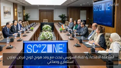 المنطقة الاقتصادية لقناة السويس تبحث مع وفد هونج كونج فرص تعاون استثماري وصناعي