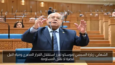 الشهابي: زيارة السيسي لموسكو تعزز استقلال القرار المصري ومياه النيل قضية لا تقبل المساومة