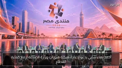 أحمد بهاء شلبي يدعو لإعادة هيكلة هيئات وزارة الصناعة لرفع كفاءة القطاع