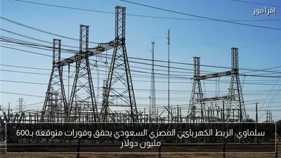 سلماوي: الربط الكهربائي المصري السعودي يحقق وفورات متوقعة بـ600 مليون دولار