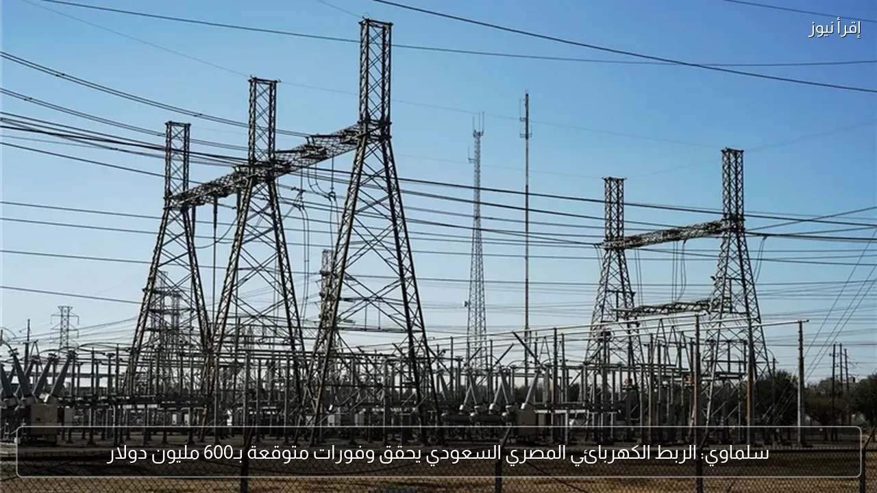 سلماوي: الربط الكهربائي المصري السعودي يحقق وفورات متوقعة بـ600 مليون دولار