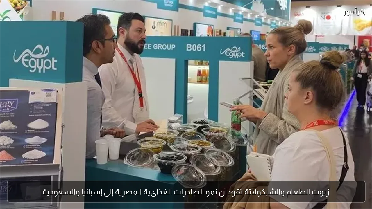 زيوت الطعام والشيكولاتة تقودان نمو الصادرات الغذائية المصرية إلى إسبانيا والسعودية