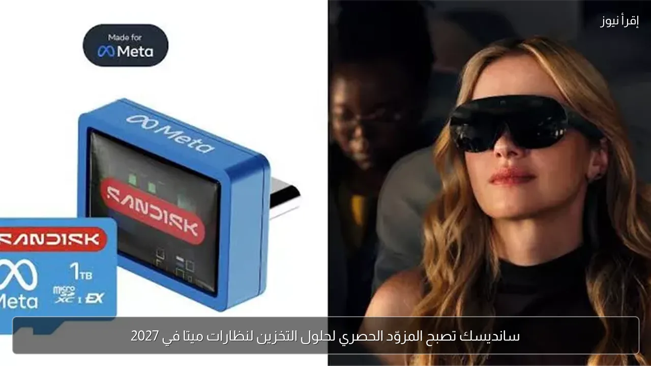 سانديسك تصبح المزوّد الحصري لحلول التخزين لنظارات ميتا في 2027